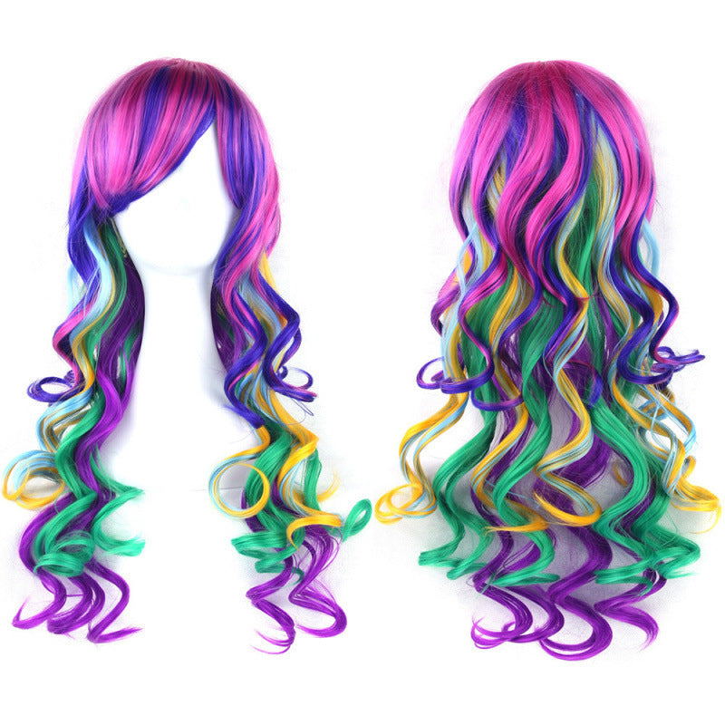 Colorful Long Wavy Cosplay Wig - image 17