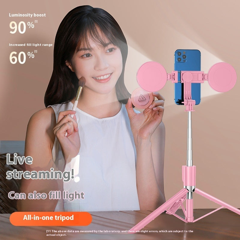 Extendable Selfie Stick Tripod with Fill Lights - image 1
