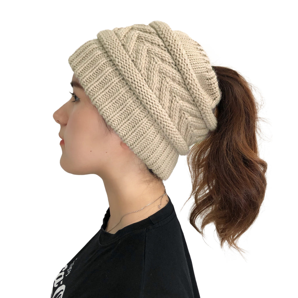 Ponytail Knit Beanie - image 2