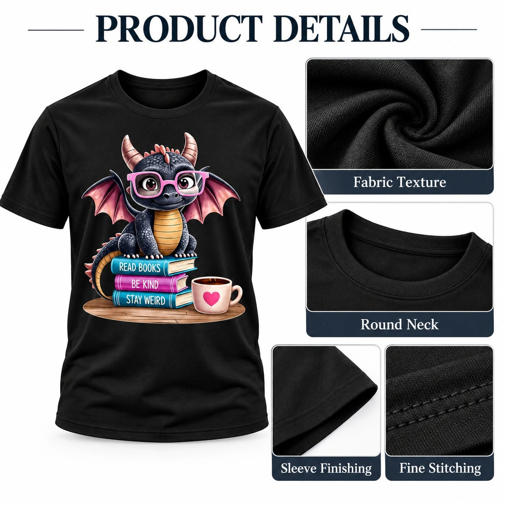 Dragon Reading Books Tee - image 3