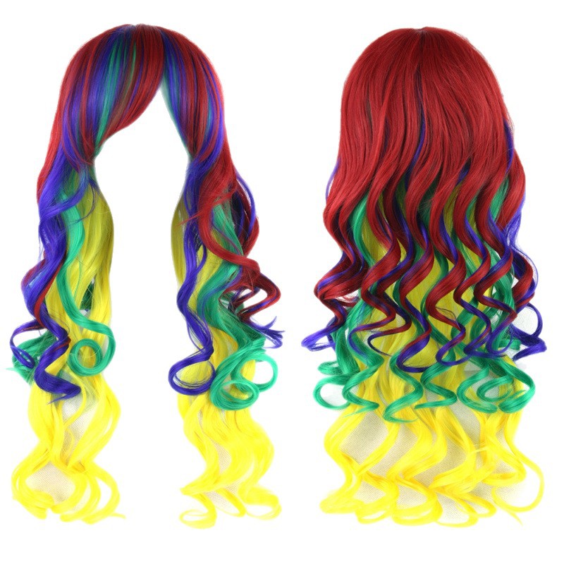 Colorful Long Wavy Cosplay Wig - image 6