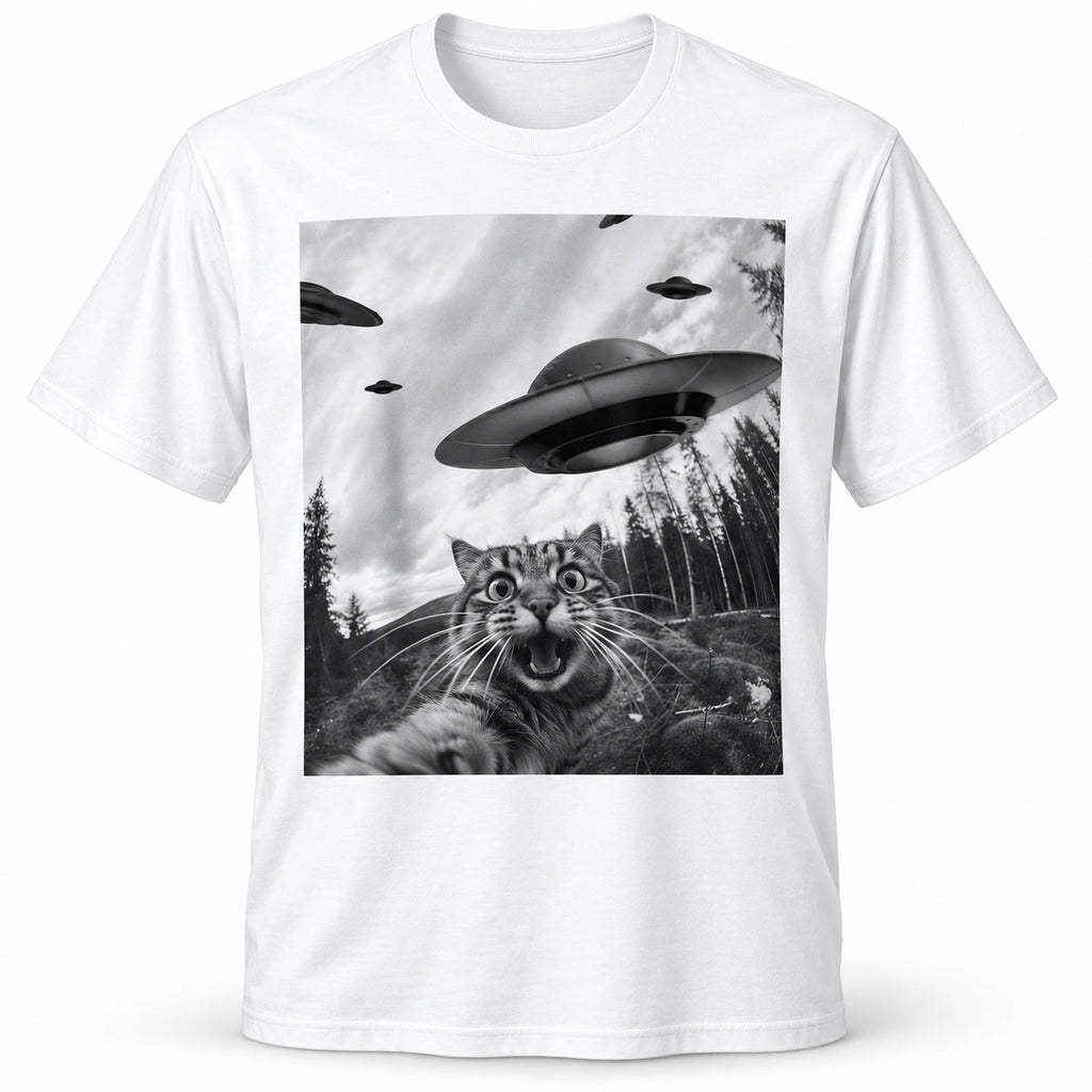 UFO Cat Graphic Tee - image 1