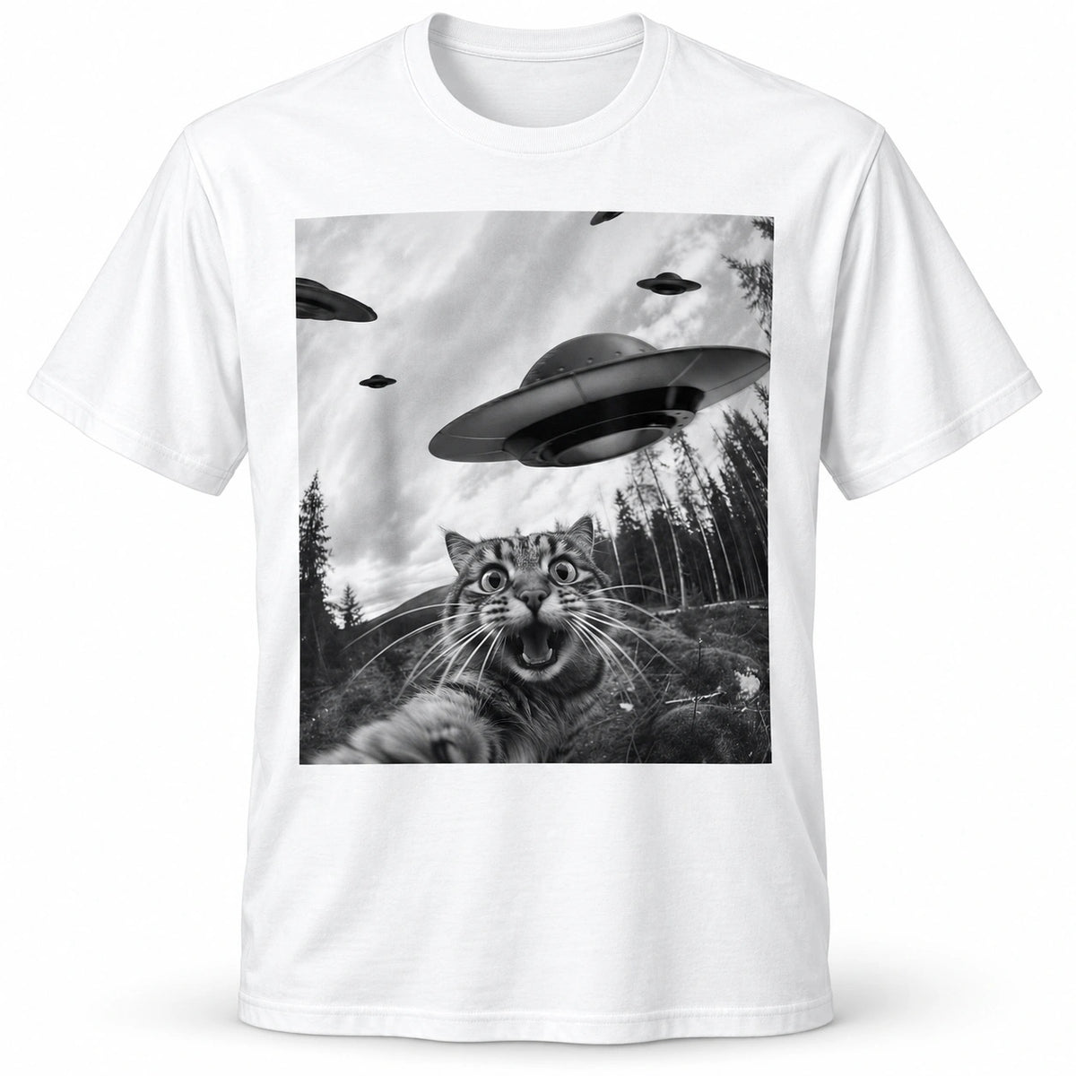 UFO Cat Graphic Tee - image 1