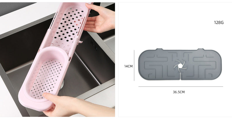 Telescopic Sink Rack for Soap & Sponges - image 6