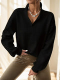 Women's Waffle Knit Pullover - image 1